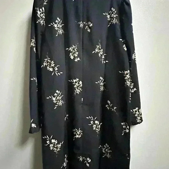 NWOT | J. Crew Floral 3/4 Sleeve Ruffle Neck Classy Shift Dress | Size 0 - Picture 5 of 8